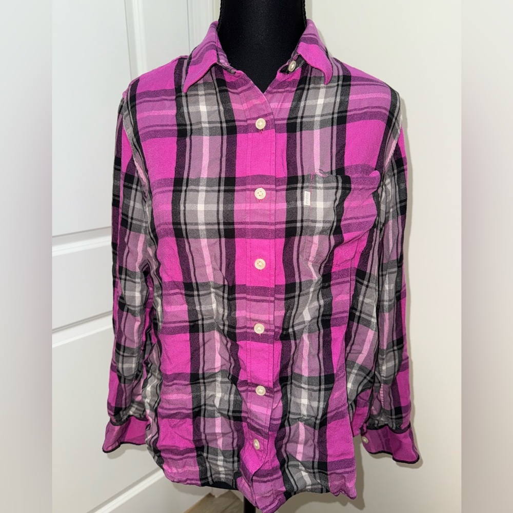 Levi's pink plaid flannel